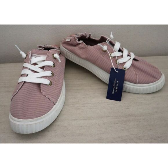Tommy Bahama 424416 Women's Sz 9.5 Mauve Fabric Slip-On Casual Shoes - Picture 1 of 8